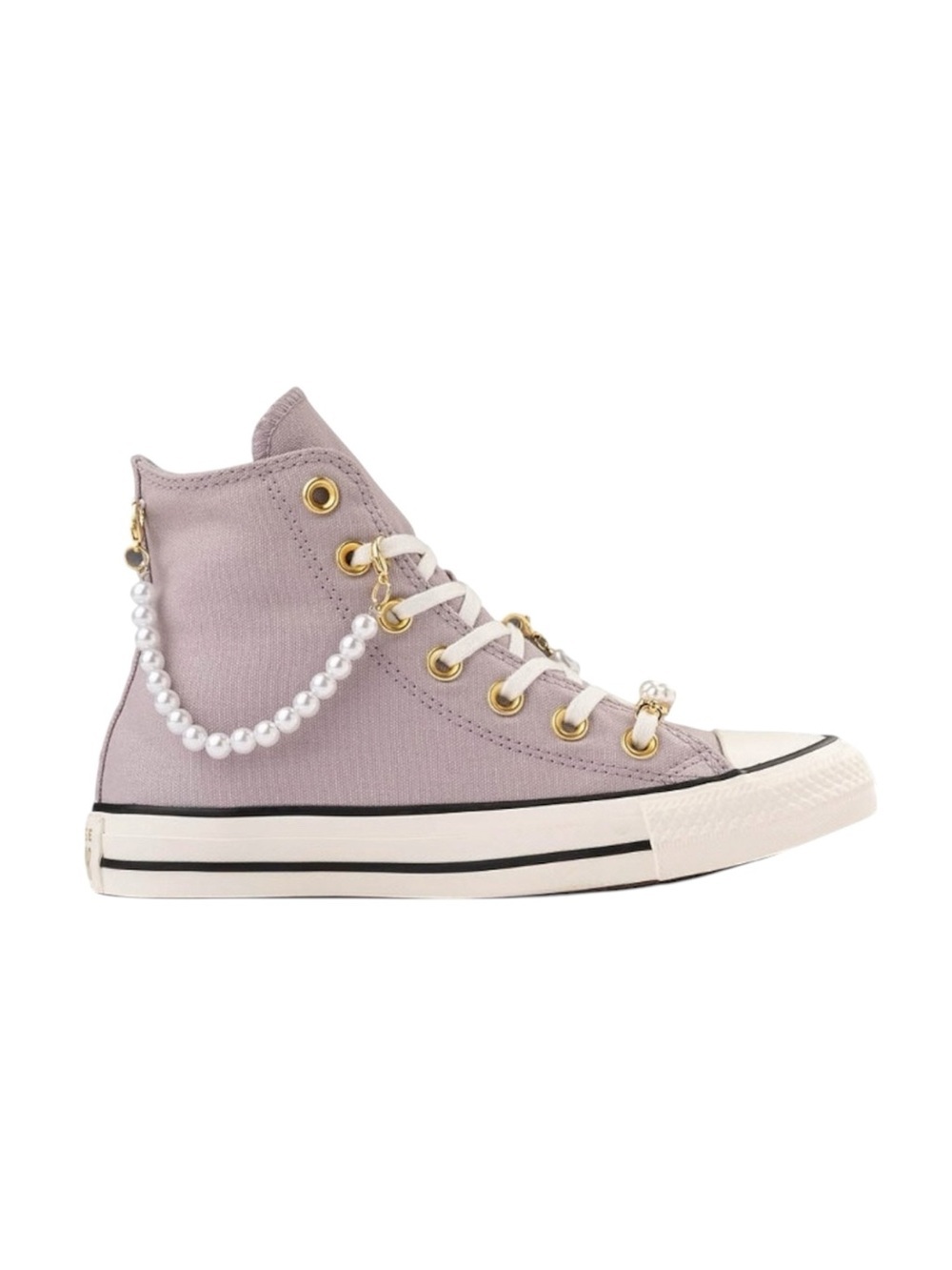 Womens Converse Chuck Taylor All Star High-Top Dressed Up Pearls & Lace Sneaker